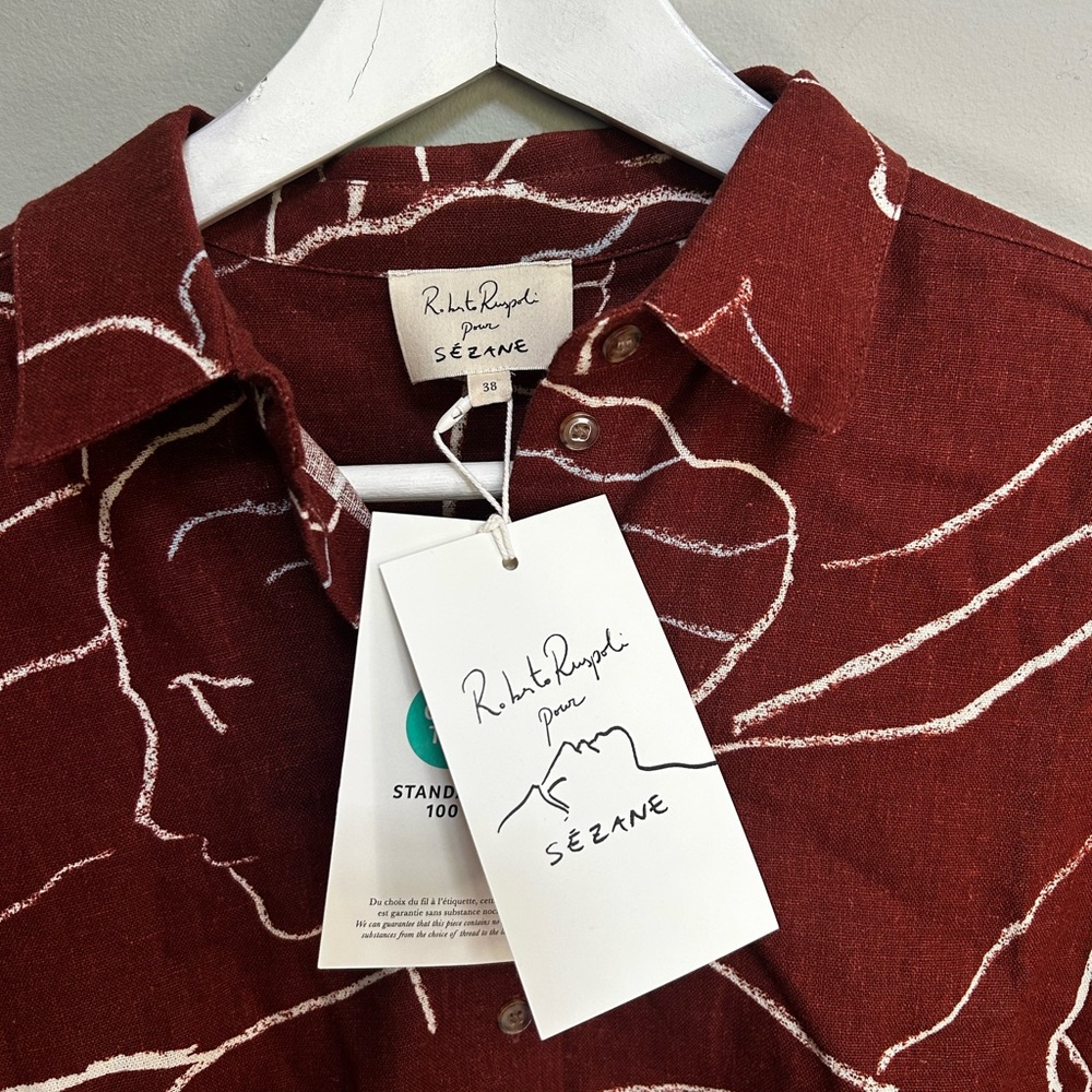 Sezane Maxy Shirt in Hestia New with Tags - Picture 7 of 7